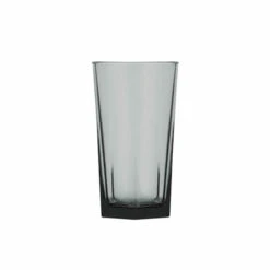 Pasabahce Polysafe Polycarbonate Jasper Smoke Highball 355ml (Certified, Stackable, Nucleated Base) - Box Of 24 (PS-11 SMO)