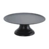 Chef Inox Cake Plate With Stand Black Polycarbonate 417mm -Tableware Series Store 04156