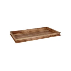 Chef Inox Serve Natural Acacia Display Tray GN 1/1 - 530 X 325 X 40mm