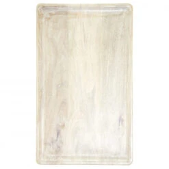Chef Inox Mangowood Serving Board Rectangular 430x250x15mm White