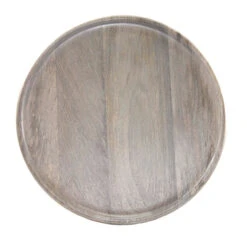 Chef Inox Mangowood Serving Board Round 300x15mm Grey
