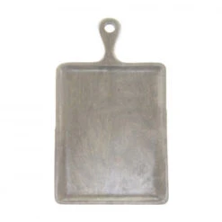 Chef Inox Mangowood Serving Board Rectangular With Handle 400x200mm Grey