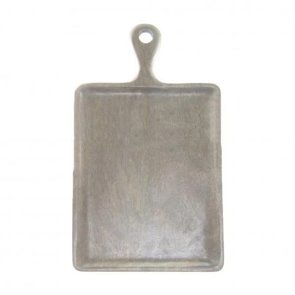 Chef Inox Mangowood Serving Board Rectangular With Handle 400x200mm Grey 3 Chef Inox Mangowood Serving Board Rectangular With Handle 400x200mm Grey