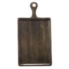 Chef Inox Mangowood Serving Board Rectangular With Handle 260x360x180mm Dark