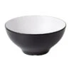 Coucou Melamine Dual Colour Round Bowl 21cm - White & Black