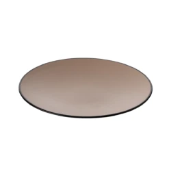 Coucou Melamine Round Plate 25.4x2.9cm - Beige & Black