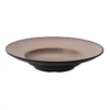 Coucou Melamine Round Deep Plate 26.5cm - Beige & Black