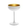 Pasabahce Stolzle Olympic Champagne Coupe 230ml Matt White/Gold (Box Of 24) -Tableware Series Store 365 430