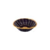 Round Bread Basket 200x60mm Polypropylene, Gold And Black (Box Of 12) -Tableware Series Store 41878