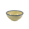 Jab Vintage Yellow/Blue Rim Melamine Enamel Look Round Bowl 175x80mm (Box Of 6)