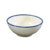 Jab Vintage Cream/Blue Rim Enamel Look Round Melamine Bowl 175x80mm (Box Of 6) -Tableware Series Store 49937