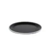 Jab Vintage Black/White Rim Enamel Look Round Melamine Plate 255mm (Box Of 6)