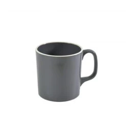 Jab Vintage Grey/White Rim Melamine Enamel Look Mug 80x85mm (Box Of 6)