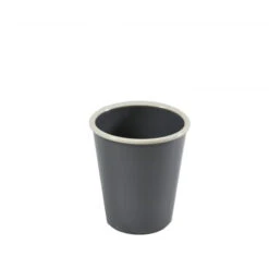 Jab Vintage Grey/White Rim Melamine Enamel Look Tumbler 80x90mm (Box Of 6)