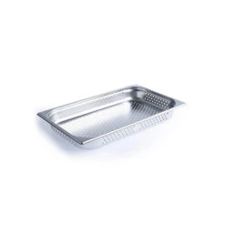 Chef Inox Anti - Jam Steam Pan - 1/1 Size 65mm Perforated