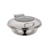 MODA Chef Inox Ultra Chafer - 18/8, Round, Large With Glass Lid -Tableware Series Store 54926
