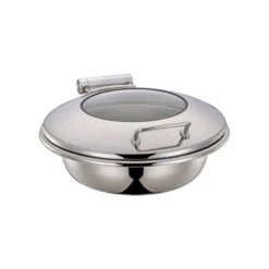 MODA Chef Inox Ultra Chafer - 18/8, Round, Large With Glass Lid