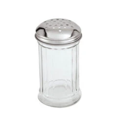Cheese Shaker 140mm / 335ml Stainless Steel Top / Glass Body (Box Of 24)