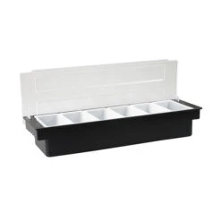 Condiment Dispenser 6 Compartment 500x160x95mm Plastic