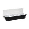 Condiment Dispenser 4 Compartment 500x160x95mm Plastic