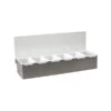 Condiment Dispenser 6 Compartment 455x150x90mm - 18/10 Stainless Steel -Tableware Series Store 70836