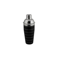 Cocktail Shaker - 3 Piece 750ml Black - 18/8 Stainless Steel