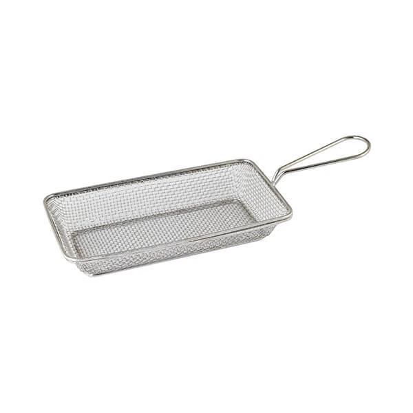Moda Brooklyn Rectangular Service Basket 220x120x35mm Stainless Steel 3 Moda Brooklyn Rectangular Service Basket 220x120x35mm Stainless Steel