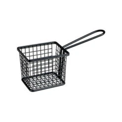 Moda Soho Rectangular Service Basket 94x78x80mm Black