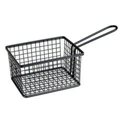 Moda Soho Rectangular Service Basket 142x114x80mm Black