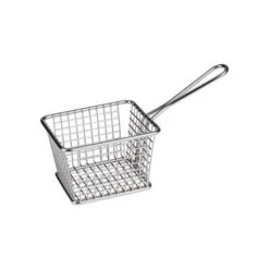 Athena Presentation Pieces Rectangular Service Basket 118x98x78mm Stainless Steel