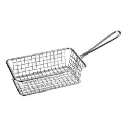 Athena Presentation Pieces Rectangular Service Basket 160x102x50mm Stainless Steel