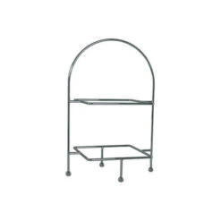 MODA 2 Tier Square Platter Stand Chrome Plated