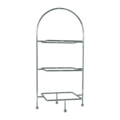 MODA 3 Tier Square Platter Stand Chrome Plated