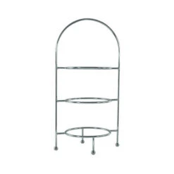 MODA 3 Tier Round Platter Stand Chrome