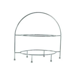 MODA 2 Tier Oval Display Stand Chrome Plated (Box Of 4)