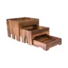 Moda Brooklyn 3 Tier Nesting Riser Set Acacia Wood -Tableware Series Store 76780