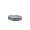 Chef Inox Coney Island - Galvanised Round Tray Dipped White 240x45mm -Tableware Series Store 78674