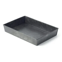 Chef Inox Coney Island - Galvanised Black Rect Tray Flared 270x190x45mm