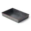 Chef Inox Coney Island - Galvanised Black Rect Tray Flared Red 270x190x45mm
