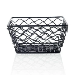 Chef Inox Coney Island Square Basket Patina Blk 205x205x105mm
