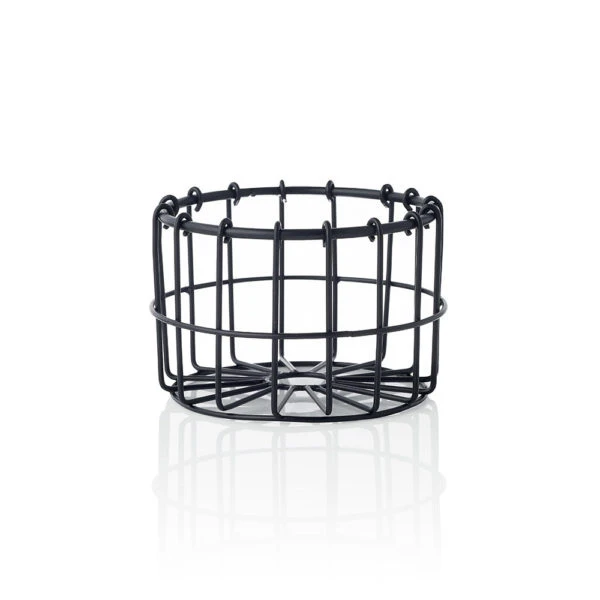 Chef Inox Coney Island Round Wire Basket Patina Blk 130x90mm 3 Chef Inox Coney Island Round Wire Basket Patina Blk 130x90mm