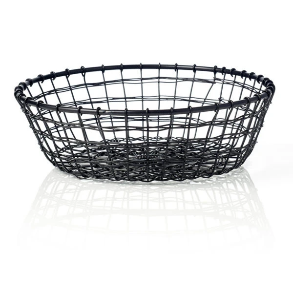 Chef Inox Coney Island - Mesh Wire Round Serving Basket Zinc Finish 230x75mm 3 Chef Inox Coney Island - Mesh Wire Round Serving Basket Zinc Finish 230x75mm