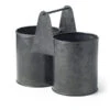 Chef Inox Coney Island - Galvanised Black Dual Pot Caddy 240x120x140mm