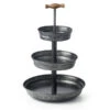 MODA Chef Inox Coney Island - Galvanised Black Stand 3 Tier19/26/35x500mm) Wd Hd -Tableware Series Store 78790