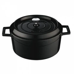 MODA Lava Round Casserole Round Casserole 200x100mm / 2.6Lt Black