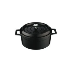 MODA Lava Round Casserole 240x115mm / 4.5Lt Black