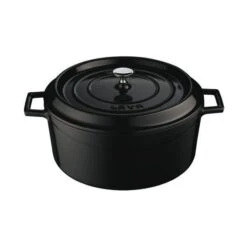 MODA Lava Round Casserole 320x150mm / 9.8Lt Black