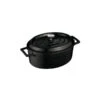 MODA Lava Oval Casserole Oval Casserole 250x205x100mm / 3.3Lt Black -Tableware Series Store 799525 BK