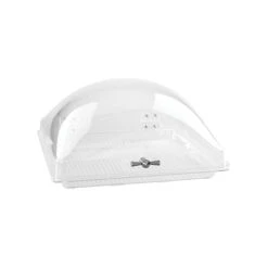 Zicco Square Dome Cover With Fixed Base (350x350mm) - Polycarbonate