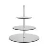MODA Zicco 3 Tier Round Stand - Mirror Finish